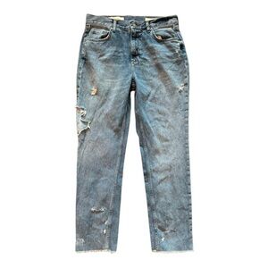 Anthropologie Pilcro and the Letterpress Blue Distressed Women Jeans Tilde 29